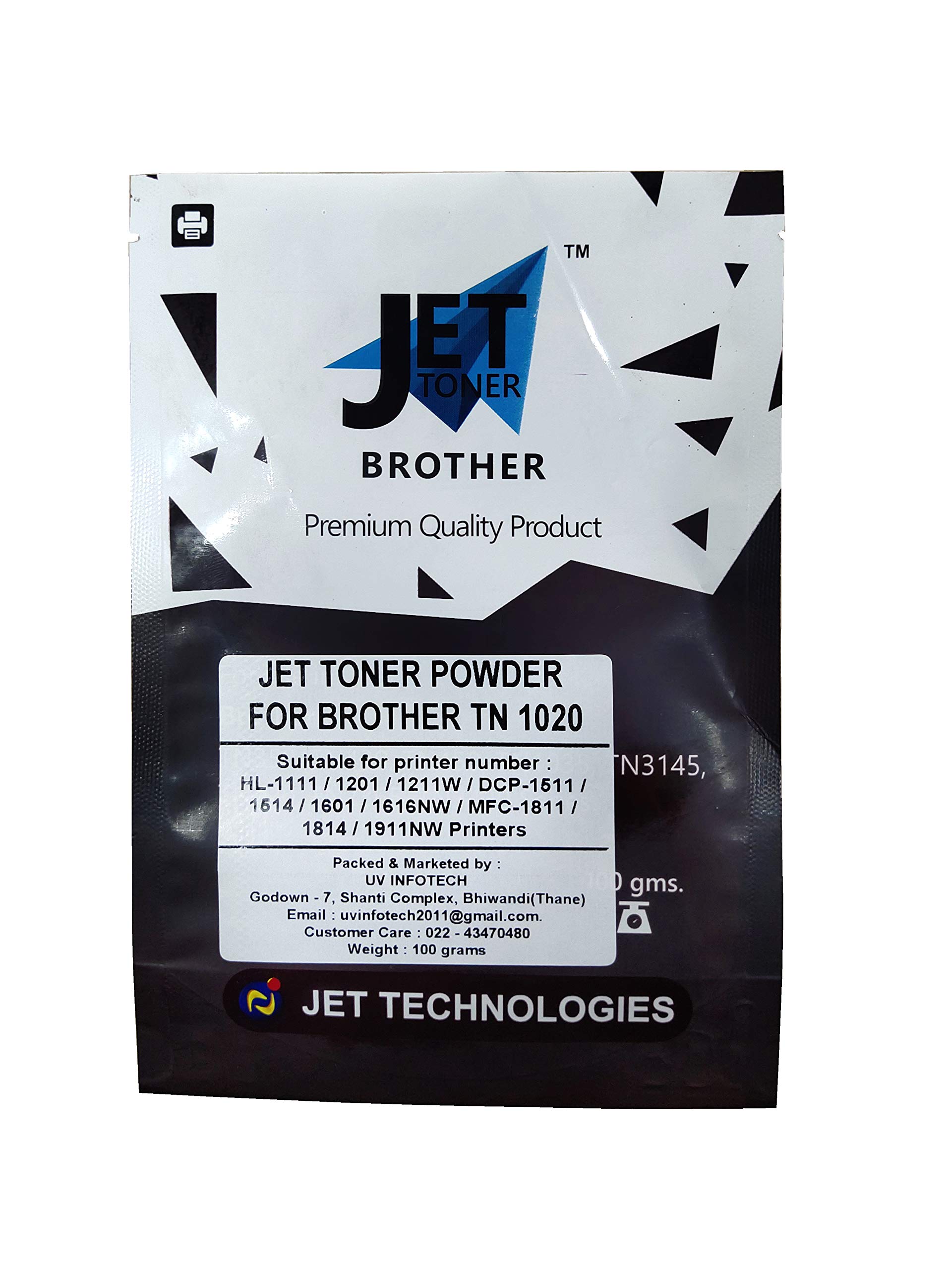 Jet Toner Tn1020 Toner Powder Compatible for Br Hl-1110 Hl-1111 Hl-1112 Hl-1118 Dcp-1510 Dcp-1511 Dcp-1512 Dcp-1518 Mfc-1810 Mfc-1811 Mfc-1813 Mfc-1815 Mfc-1818 Fuji-Xerox Dp P115B Printers - Black (B08TMMYR1L) Amazon Price History, Amazon Price Tracker