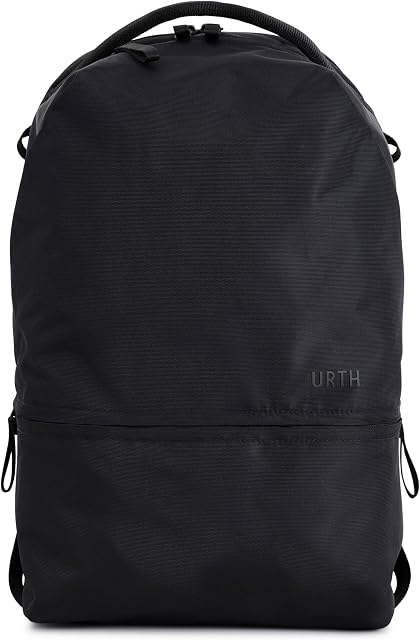 Urth Arkose 20L Modular Camera & Laptop Backpack - Water Resistant, Anti-Theft, Recycled Bag for DSLR, 13-16 Inch Laptop in Black