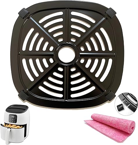 Sartén para freidora de aire para freidora de 2.6 cuartos de galón, placa antiadherente premium, rejilla de rejilla de rejilla de 2.6 cuartos de