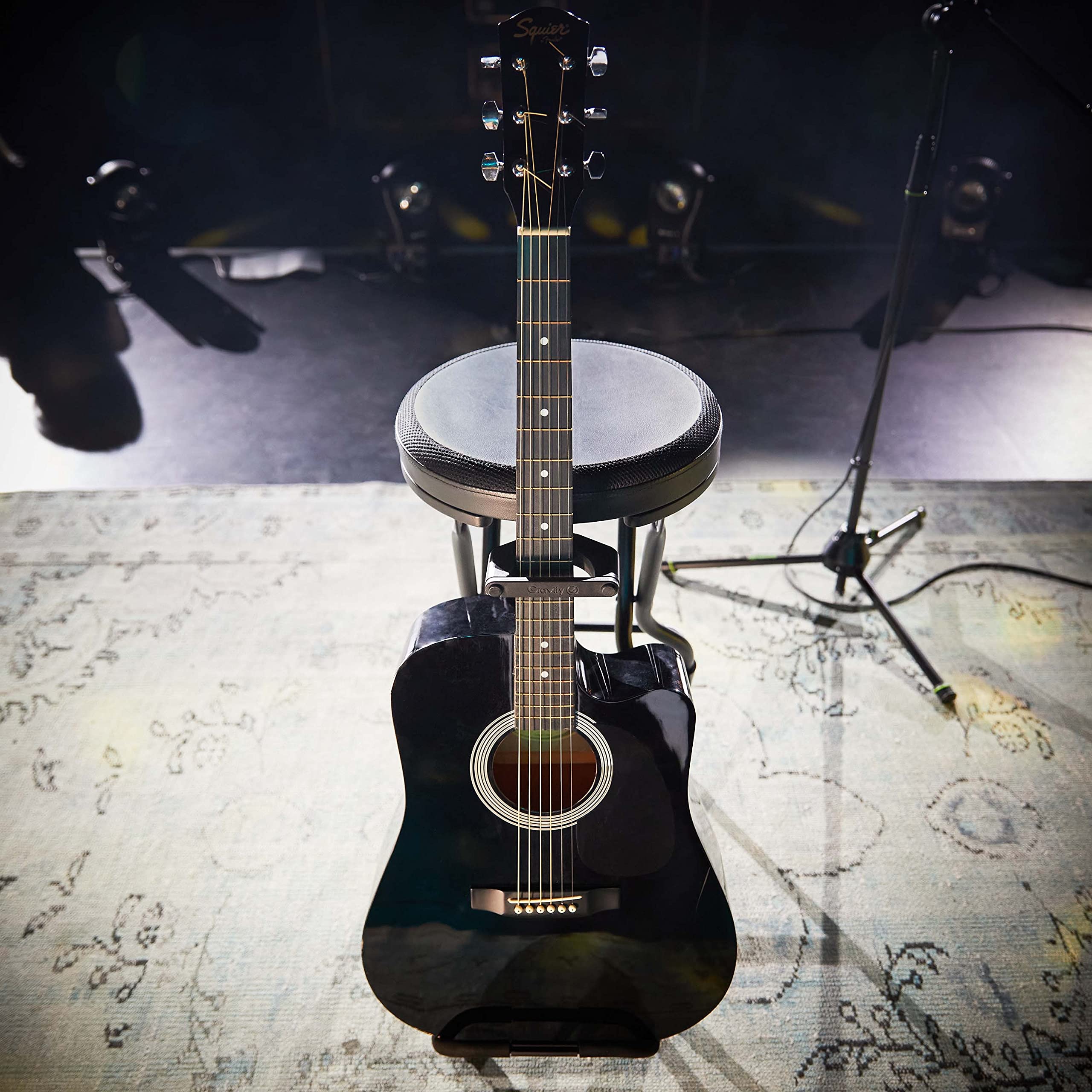 Gravity FG SEAT 1 - Sedia da musicista con supporto per chitarra