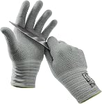 LANON wahoo Food Grade Cut Resistant Gloves, 21 Gauge B.COMB Air, Cut Proof Level 5, Extreme Lightweight, Thin, Breathable, ANSI A4, Lavender Fog, Medium