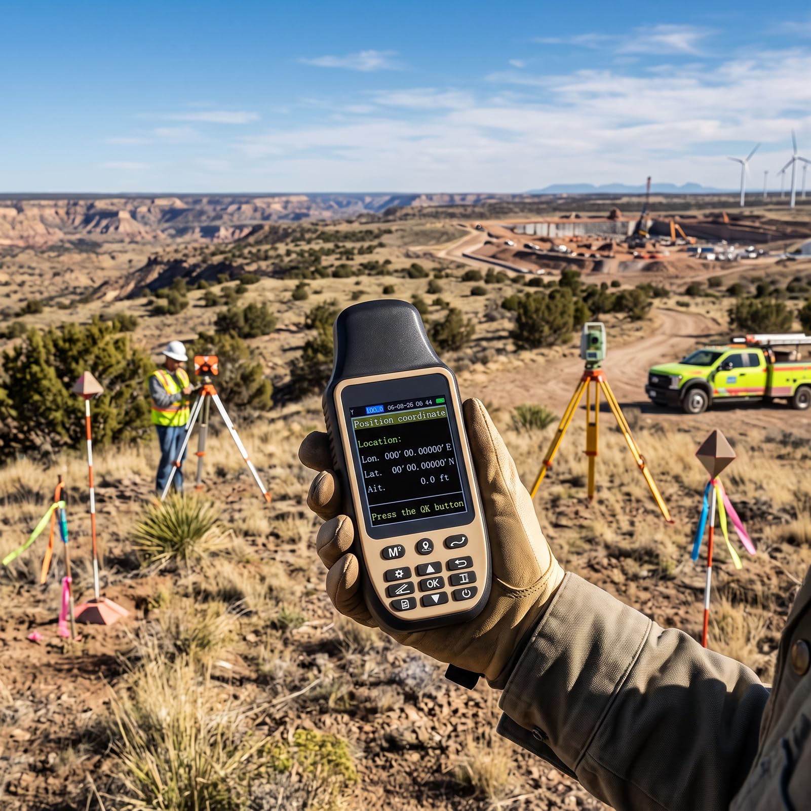 banapoy GPS Topografico Portatile per Rilievo Terrestre