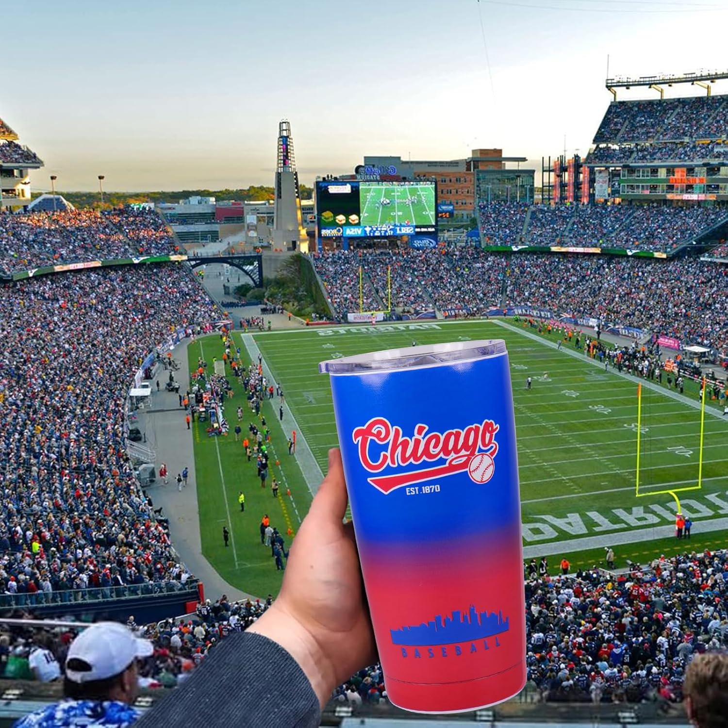 Baseball Tumblers,20oz Car Cups,Sports Travel Coffee Mug, 304 Stainless Steel Cup, Cold Drinks,Hot Drinks,Gifts for Men, Women and Fans - Image 6