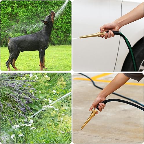 Miniatura 6 de Watflow 50FT Garden Hose with Nozzle High Pressure Nozzle and Flexible Water Hose, All-Weather, Non-Shrinking, Ultra-Lightweight with 34" Solid