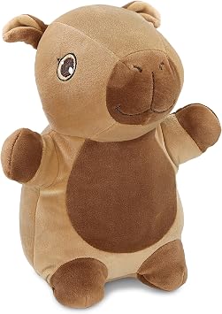 DolliBu Snug-Mooshies Standing Capybara Stuffed Animal Plush Toy - Super Squishy Soft Animal Friend for Girls and Boys, Medium Huggable Cute Plush for Kids Play, Cuddling, Decoration - 10 Inches