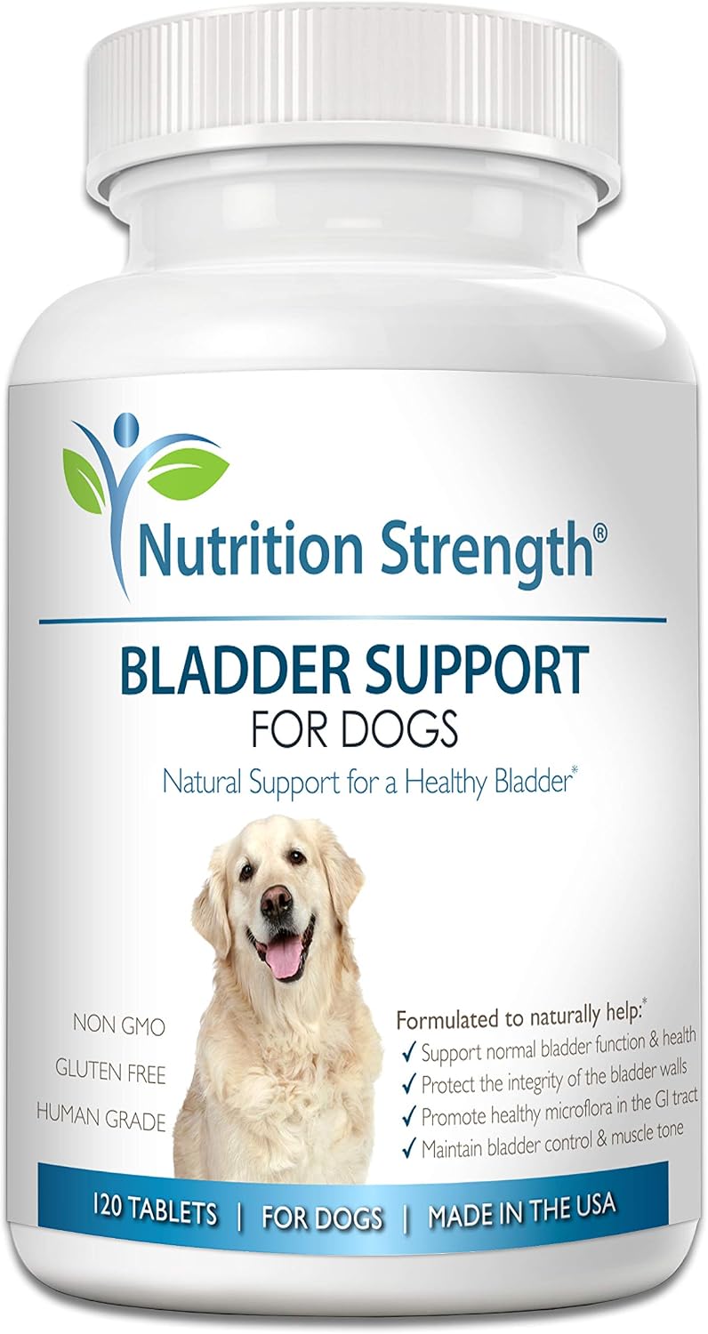 Nutrition Strength Bladder Support for Dogs with Organic Cranberry & Blueberry, UTI Help, Bladder Infections in Dogs, Bladder Stones,…