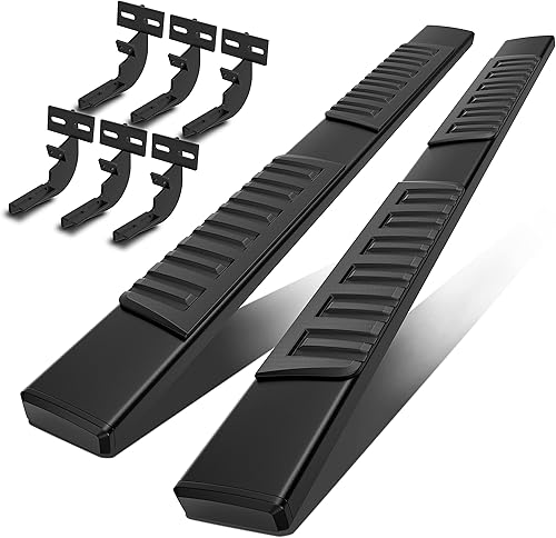 MOSTPLUS Barra de estribo lateral de 6 pulgadas compatible con Dodge Ram 1500 Crew Cab 2009-2018 de acero inoxidable