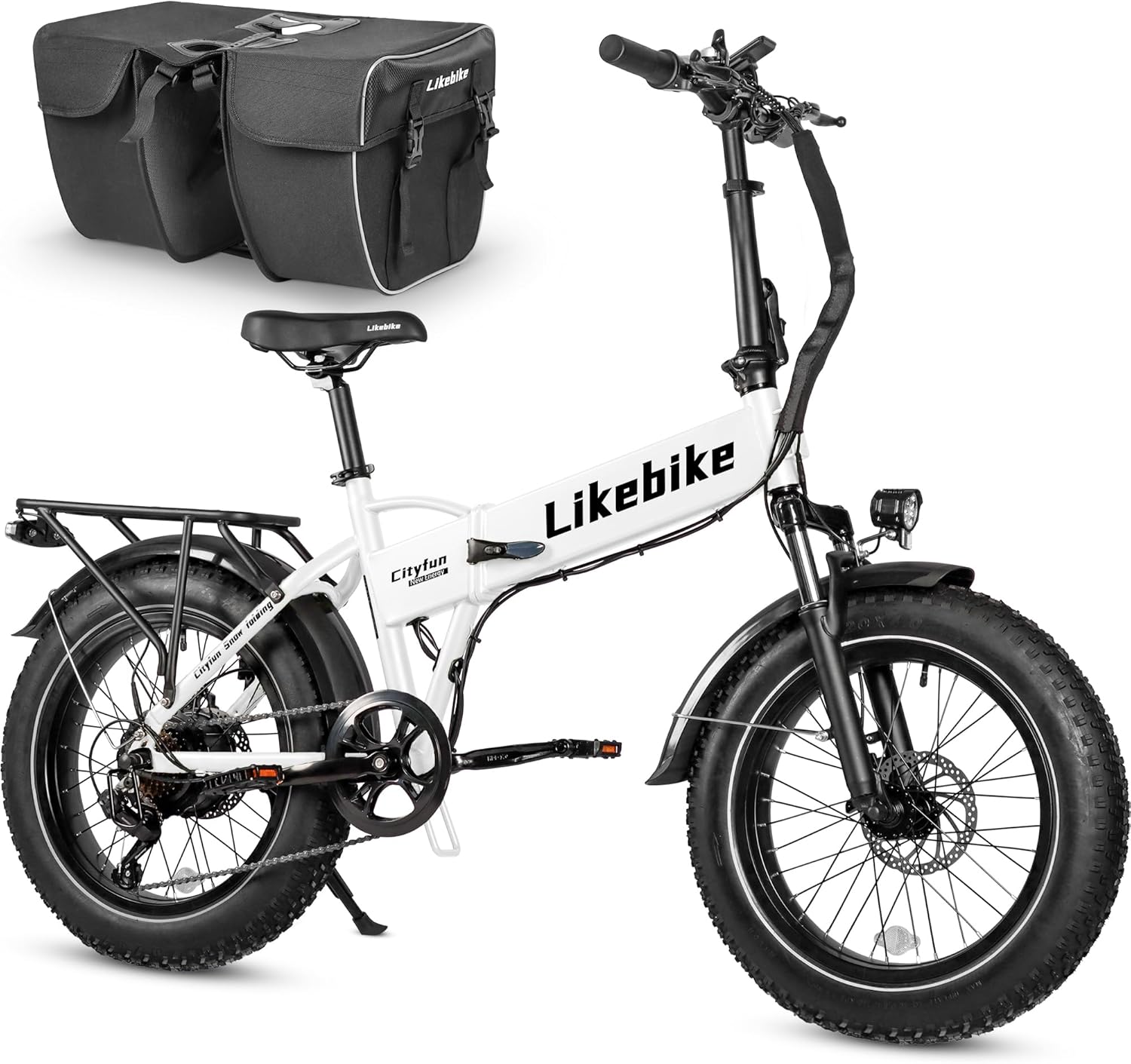 Cityfun Folding Electric Bike Adults,500W Motor (Peak 720W) Ebike with 20″ x 4.0″ Fat Tire,48V 10.4Ah Removable Battery Hidden,Electric Mountain Bike,UL 2849 Certified,Commuting E-Bike,7-Speed Cityfun Folding Electric Bike Adults,500W Motor (Peak 720W) Ebike with 20″ x 4.0″ Fat Tire,48V 10.4Ah Removable Battery Hidden,Electric Mountain Bike,UL 2849 Certified,Commuting E-Bike,7-Speed