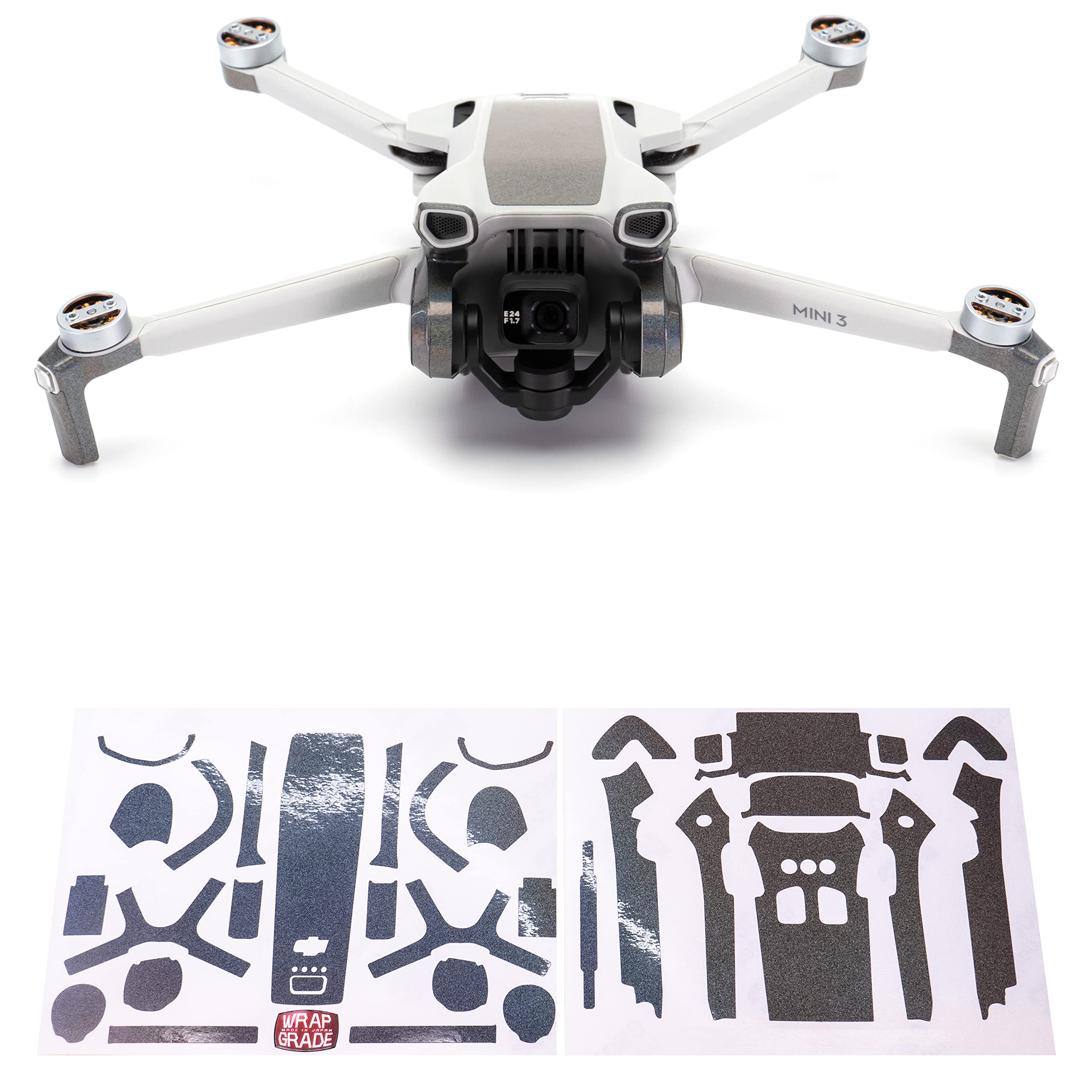 WRAPGRADE Skin Stickers Compatible with DJI Mini 3 | Accent Color (COLORATION-X)