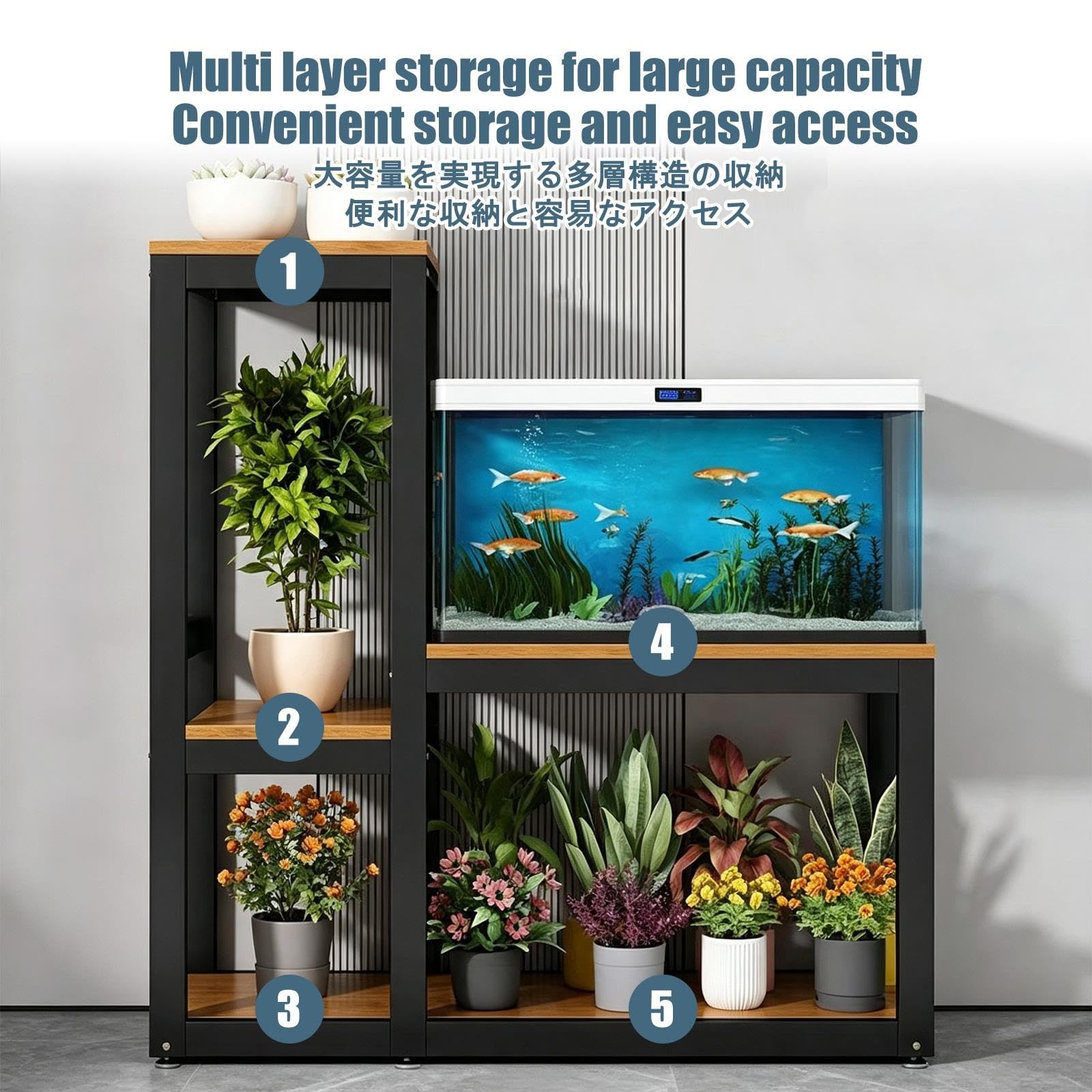Mobile per Acquario, Base per Acquari, Archiviazione Multistrato