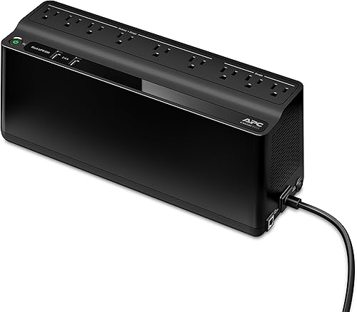 APC UPS Batería de respaldo y protector de sobretensión, fuente de alimentación de batería de respaldo de 850 VA, respaldo BE850G2 con (2) puertos