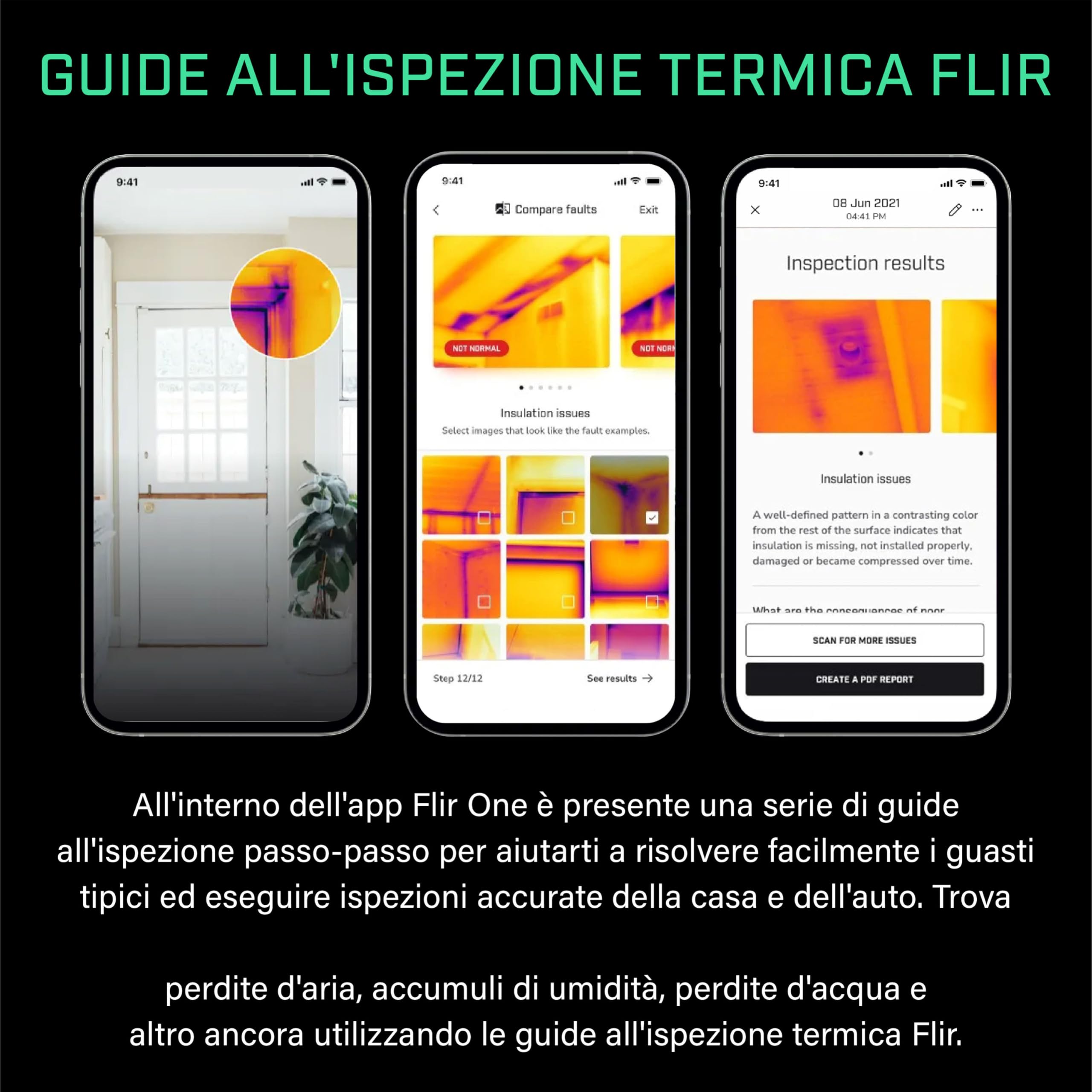 Flir One Pro - Termocamera Per Smartphone iOS (iPhone 14 E Precedenti Con Porta Lightning), Super Risoluzione 480x360 (IR Nativo 160x120)
