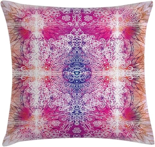 Miniatura 11 de Ambesonne Funda de cojín con diseño de océano, color azul, arena y playa, aguas tranquilas y pacíficas, funda de almohada cuadrada decorativa, 18 x