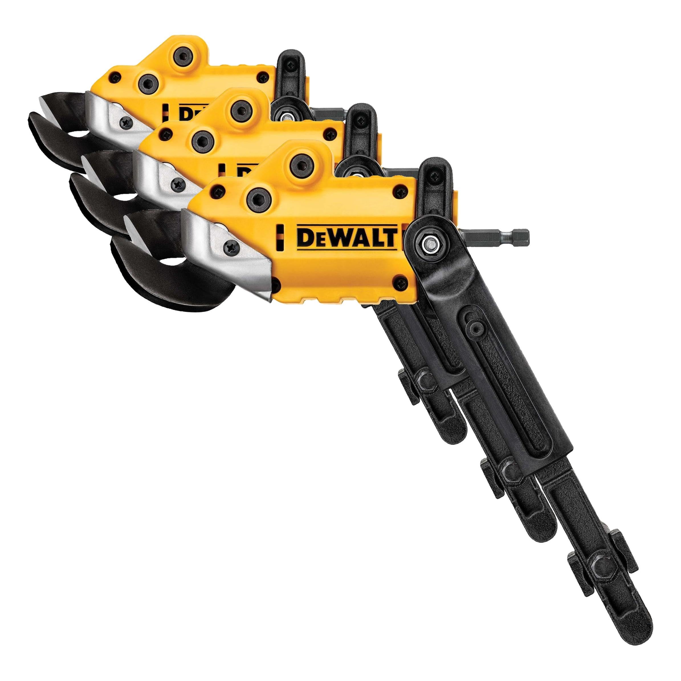 Metal Shear/Cutter Drill Attachment by DEWALT – (Pack of 3), Black, Pack of 3, Model DWASHRIR