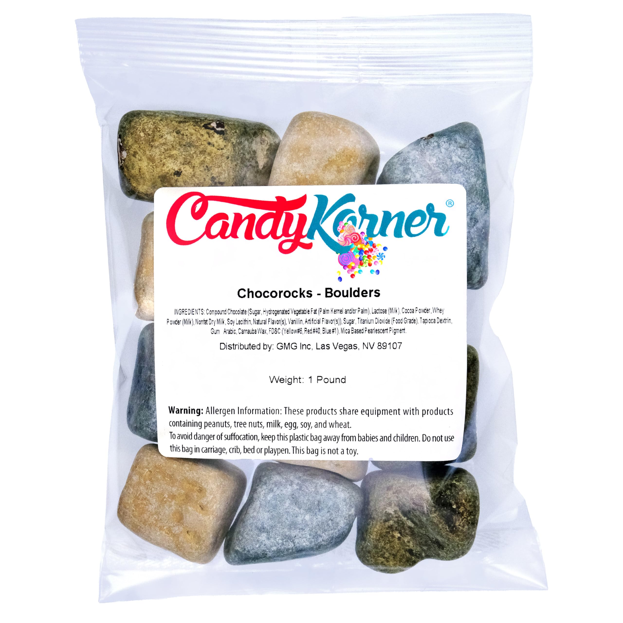 Chocoleten Rocks Snapklik.com : Choco Boulders Giant Chocolate Rocks - 1 Pound