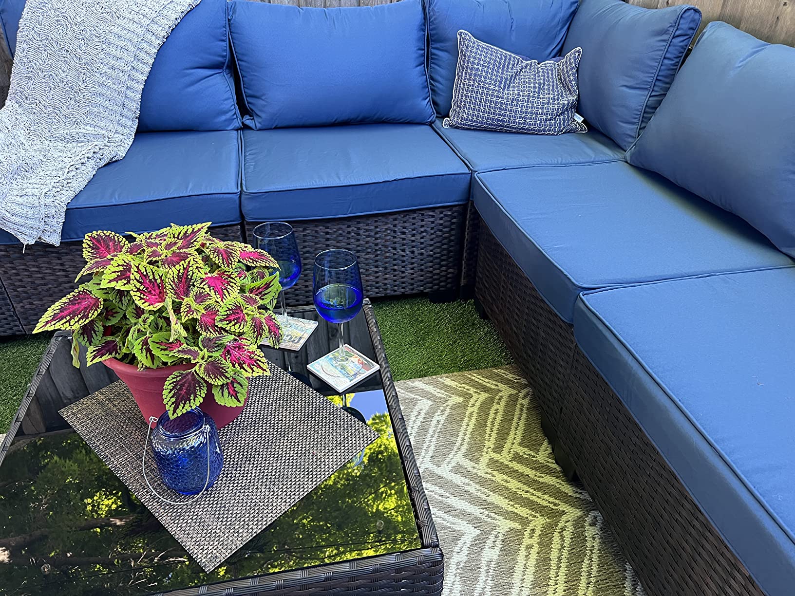 24/mo Finance Kullavik Outdoor Patio Furniture Set 6 Pieces