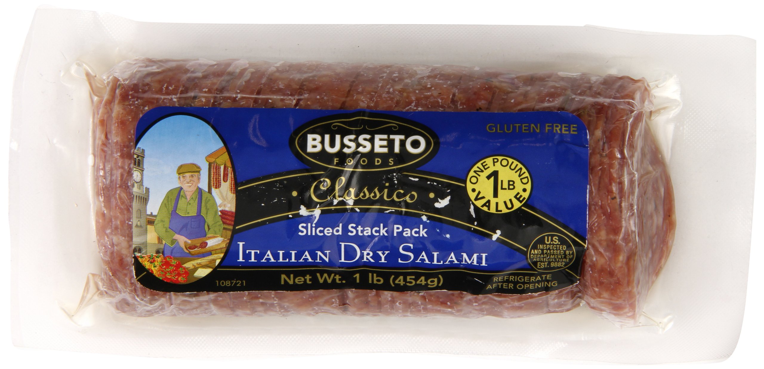 Busseto Italian Dry Sliced Salami, 16.0 Ounce