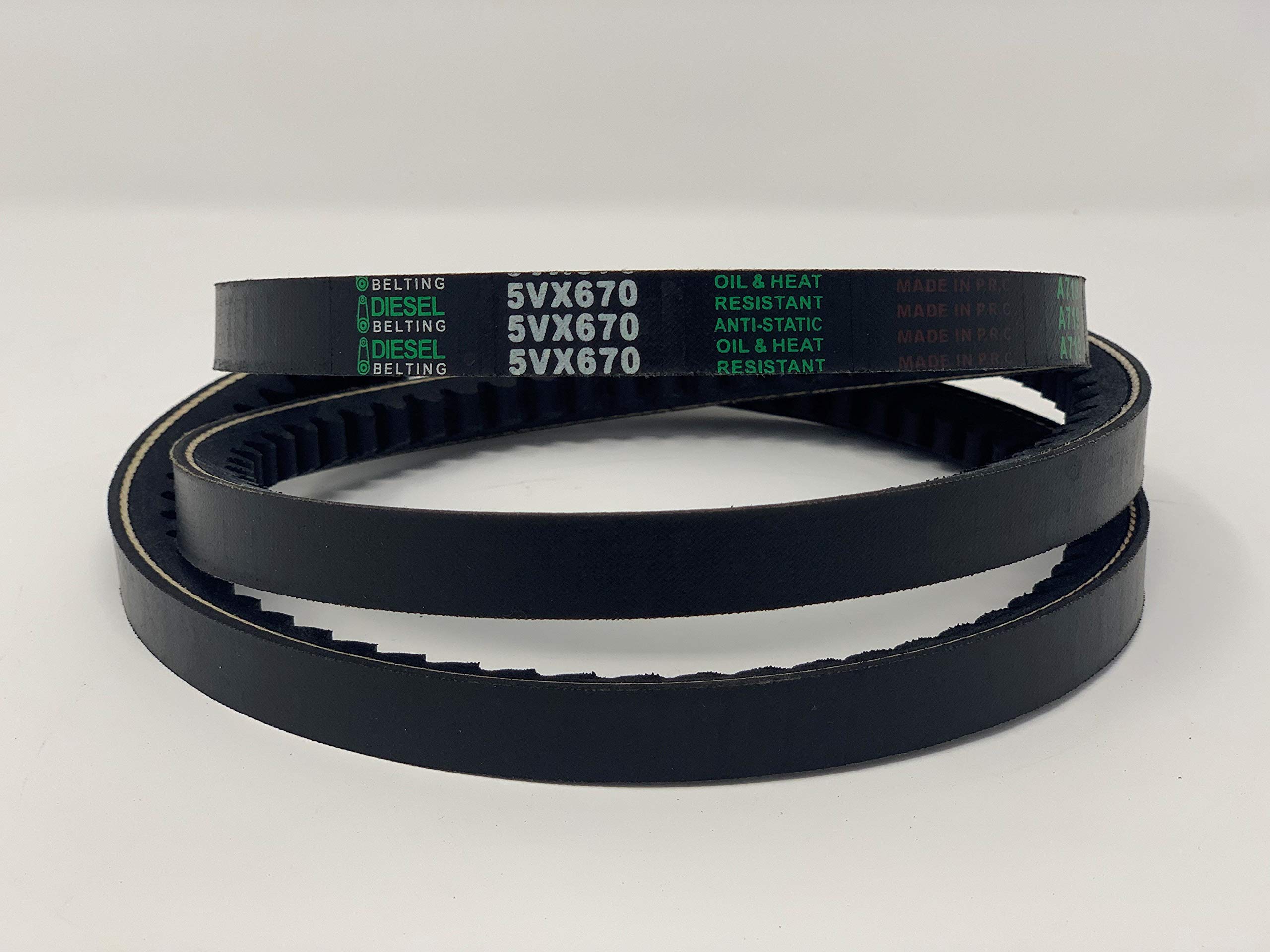 Diesel 5VX670 Cogged V-Belt 5/8 x 67in Black: Amazon.com