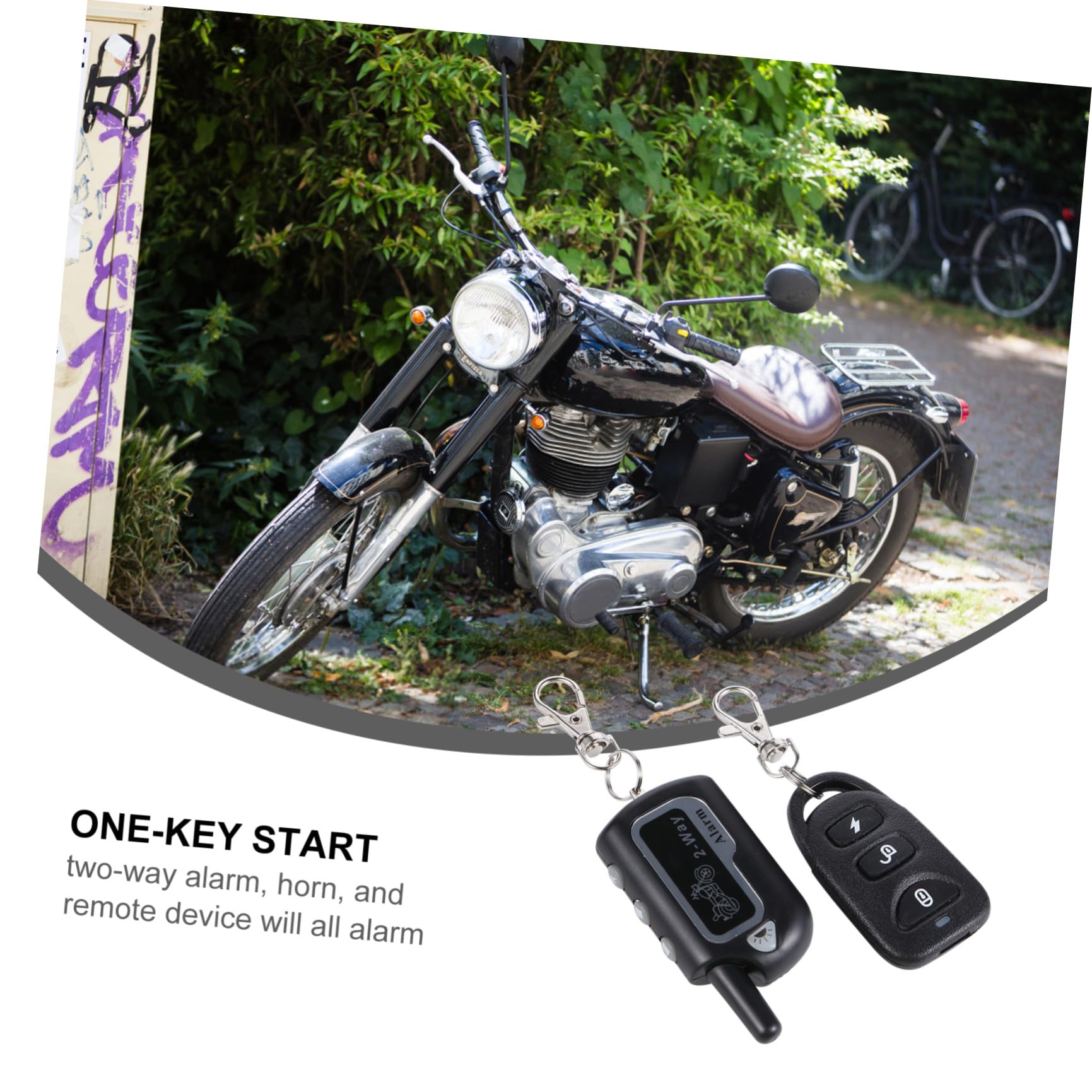 SOLUSTRE 1 Zestaw Anty-Device System Alarmowy Motocyklowy Urządzenie Bezpieczeństwa Motocyklowego System Alarmowy Motocyklowy Anty-Anty-Zasilanie Anty-System Bezpieczeństwa