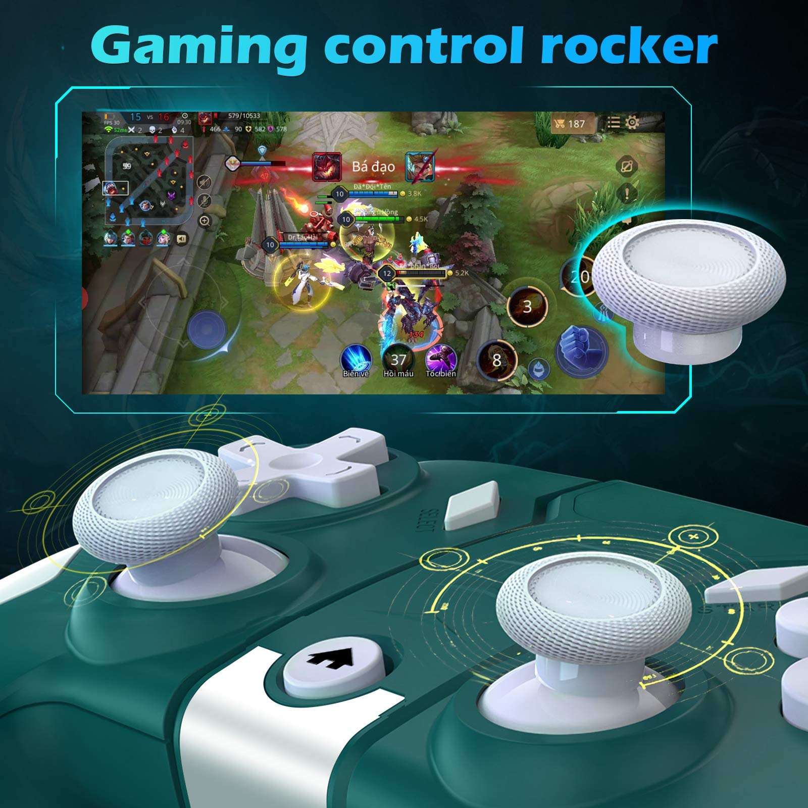 Controlador de Juegos móviles, Controlador de Juegos para Tablet PC de Android, Caja de TV, Gamepad con conexión Tipo C