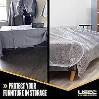 Vista 8 de US Cargo Control Mantas para mudanzas, 80 pulgadas de largo por 72 pulgadas de ancho, hechas con algodón reciclado, mantas de un solo uso