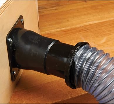 Woodriver Dust Connection 2-1/2 Abs Hose End Dust Collection Fitting