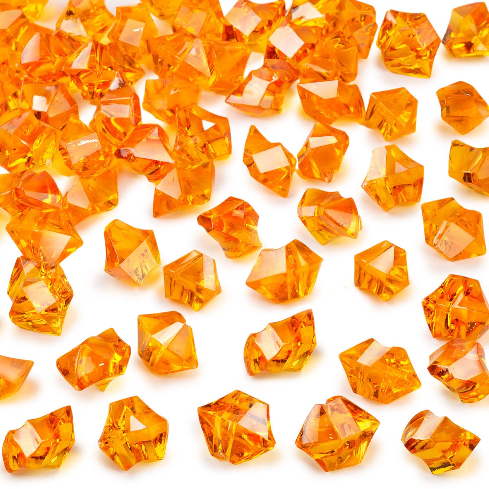 Gold Acrylic Ice Rocks - Vase Fillers & Table Decor -26
