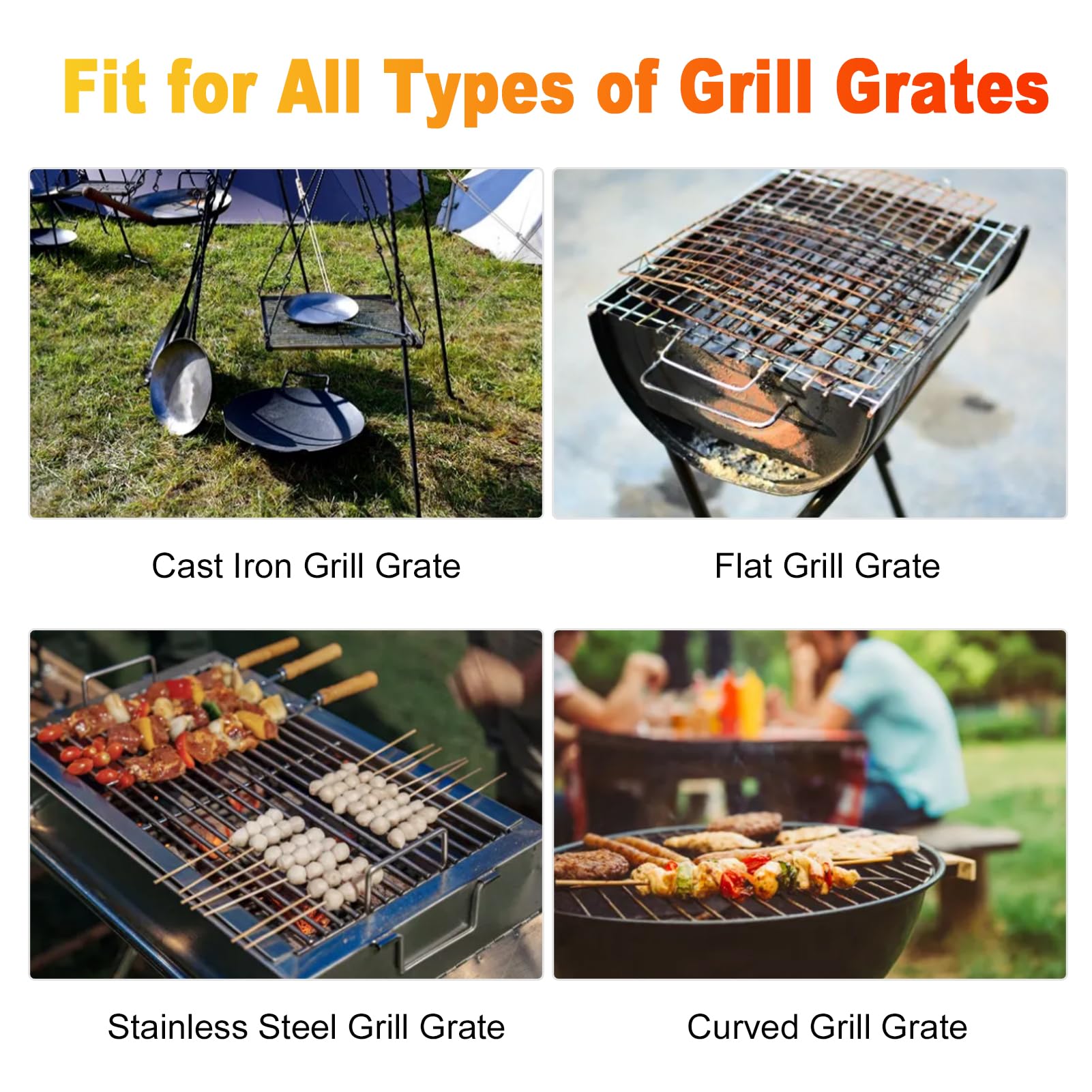 Weytoll Spazzola elettrica per barbecue, 1100 giri/min, senza fili, setole in acciaio inox, pulitore elettrico per barbecue a gas, carbone, ceramica e ghisa, manutenzione barbecue (nero)