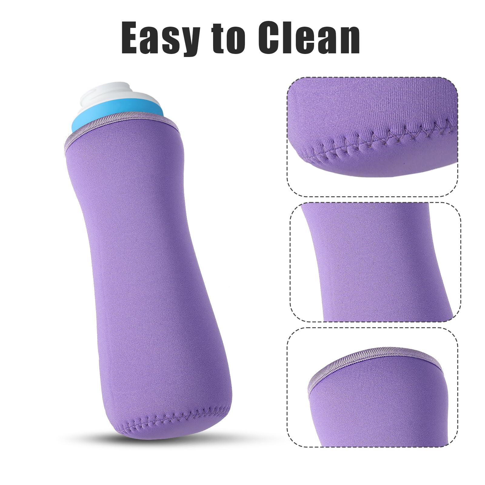 PEUTIER 2pcs Sleeve for Cirkul Water Bottle 22oz Water Bottle Sleeve for Cirkul Plastic & Stainless Steel Bottle Neoprene Insulated Water Bottle Cover for Retaining Temperature - Image 3