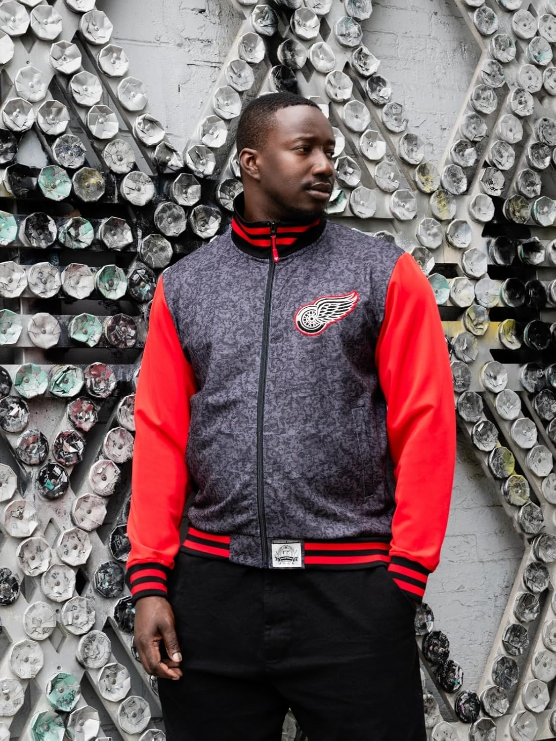 Unisex Detroit Red Wings Track Jacket - Image 2