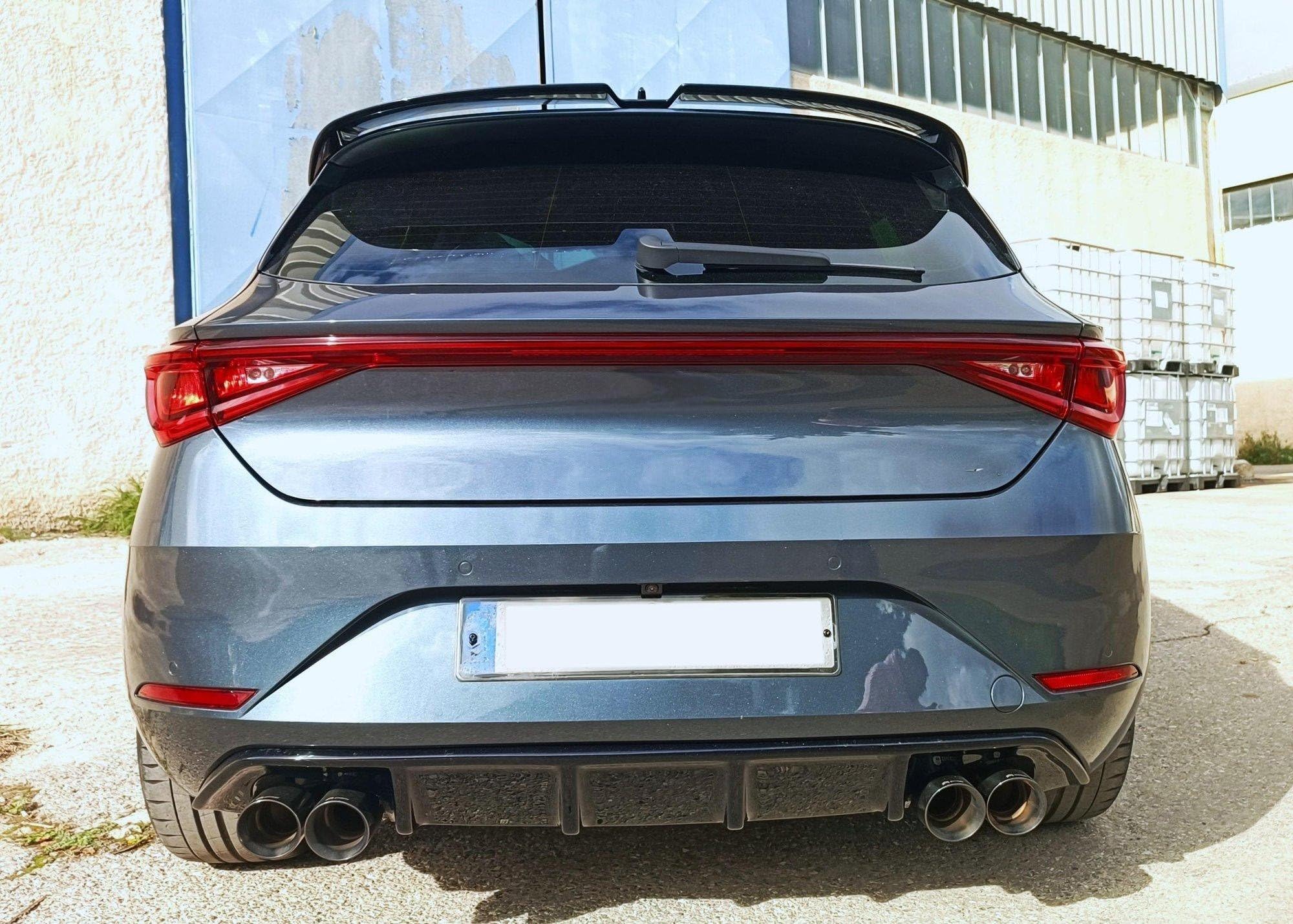 CHROMEMASTER | Alerón Trasero, Spoiler para Techo Compatible con Cupra León Hatchback 2021+; Accesorios de Coche - Spoiler para Coche; Poliuretano; para Pintar; Método de Montaje: Pegamento; Abe