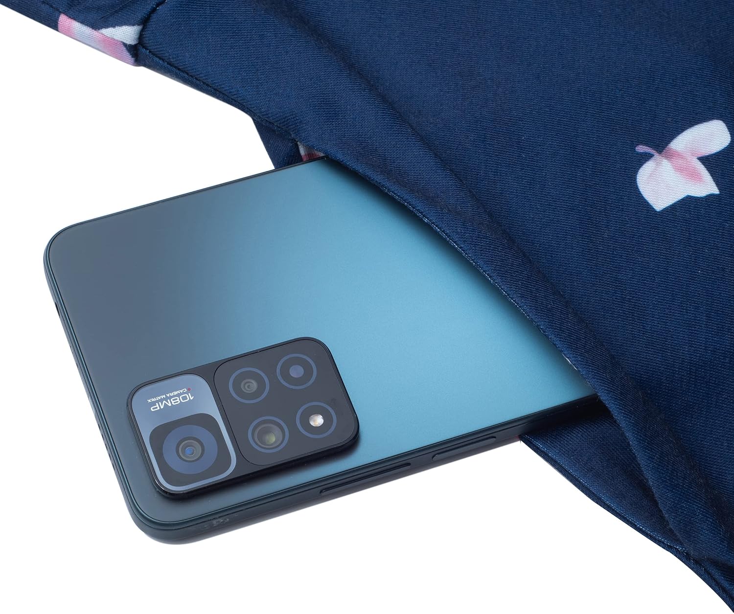 HOMEYEE Women's Short Sleeve Floral Casual Aline Midi Dress A102 (6,Navy/Red Flower) - Image 5