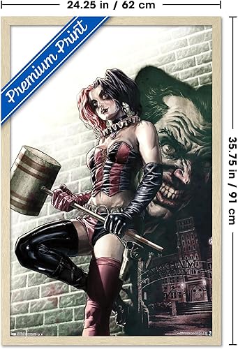 Miniatura 47 de Trends International DC Comics - Póster de pared de Harley Quinn, 22.375 x 34 pulgadas, versión premium sin marco