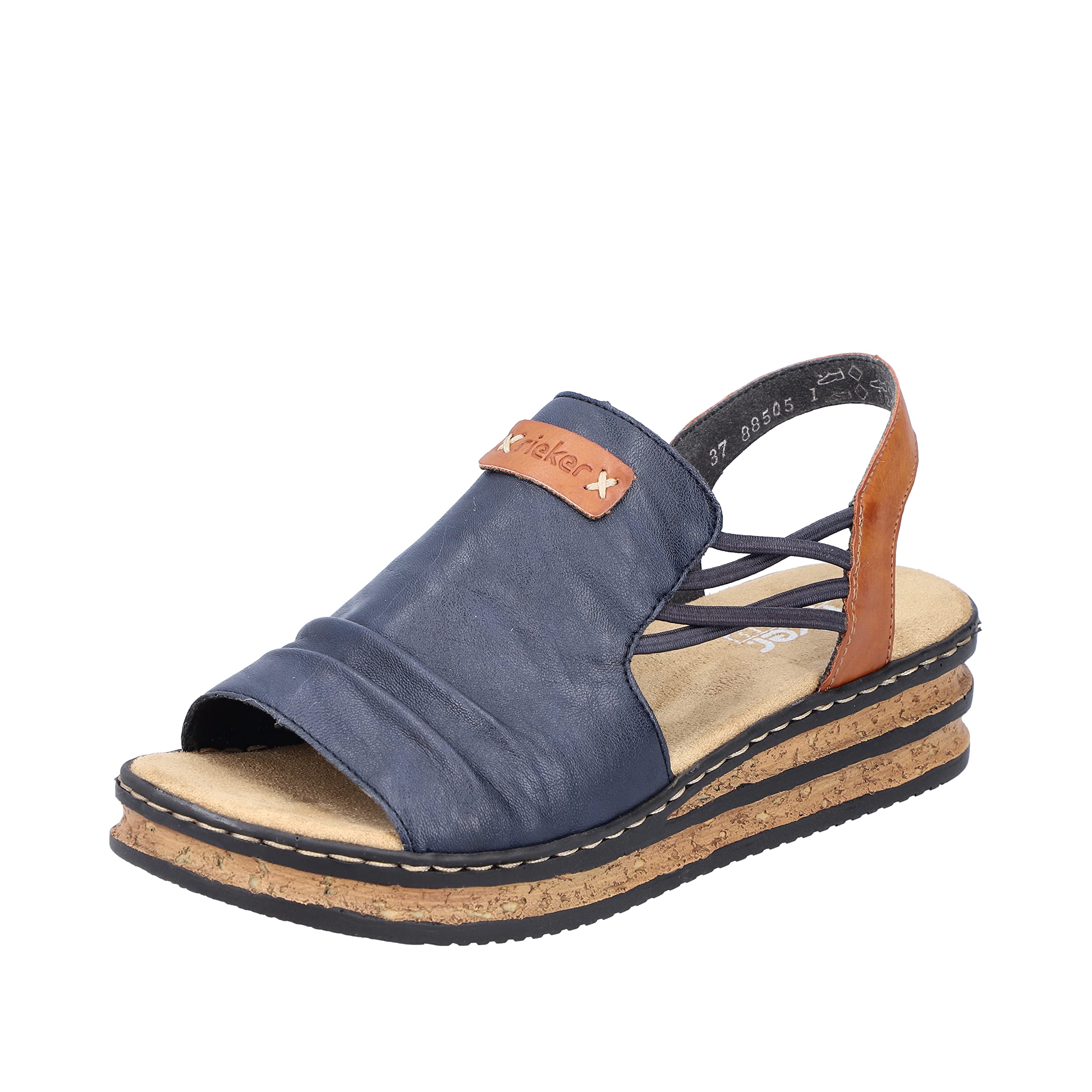 Rieker Damen Sandalen V1261-52 grün Gr. 39