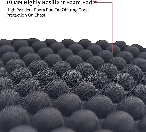 Miniatura 3 de Youper Camiseta protectora acolchada para adultos, protección para el esternón, para béisbol, fútbol, lacrosse y porteros