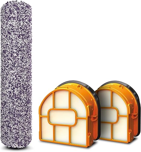 Shark HydroVac - Cepillo antimicrobiano y paquete de 2 filtros, compatible con todos los limpiadores Hydrovac 3 en 1 multisuperficie para todos los