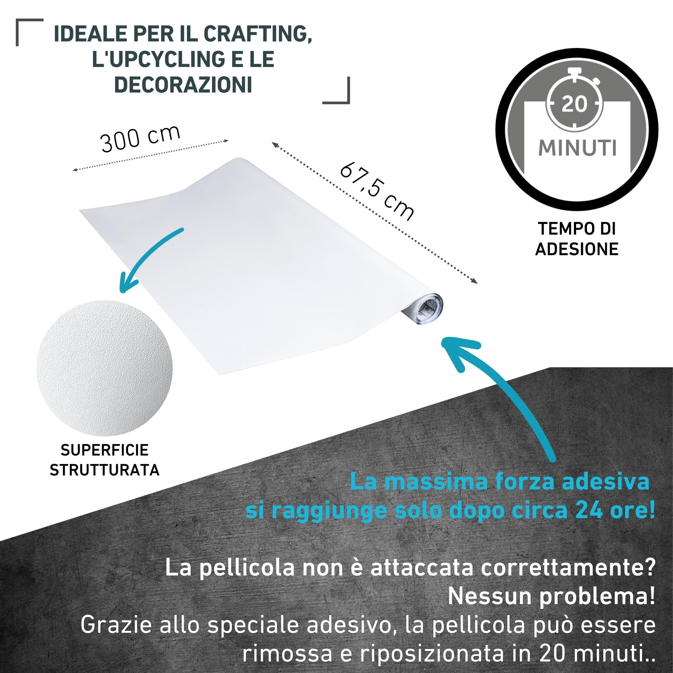 d-c-fix pellicola adesiva per mobili Bahia 45 cm x 2 m – pellicola decorativa lavabile e autoadesiva per cucina, armadio, tavolo & davanzale – moderna & sostenibile
