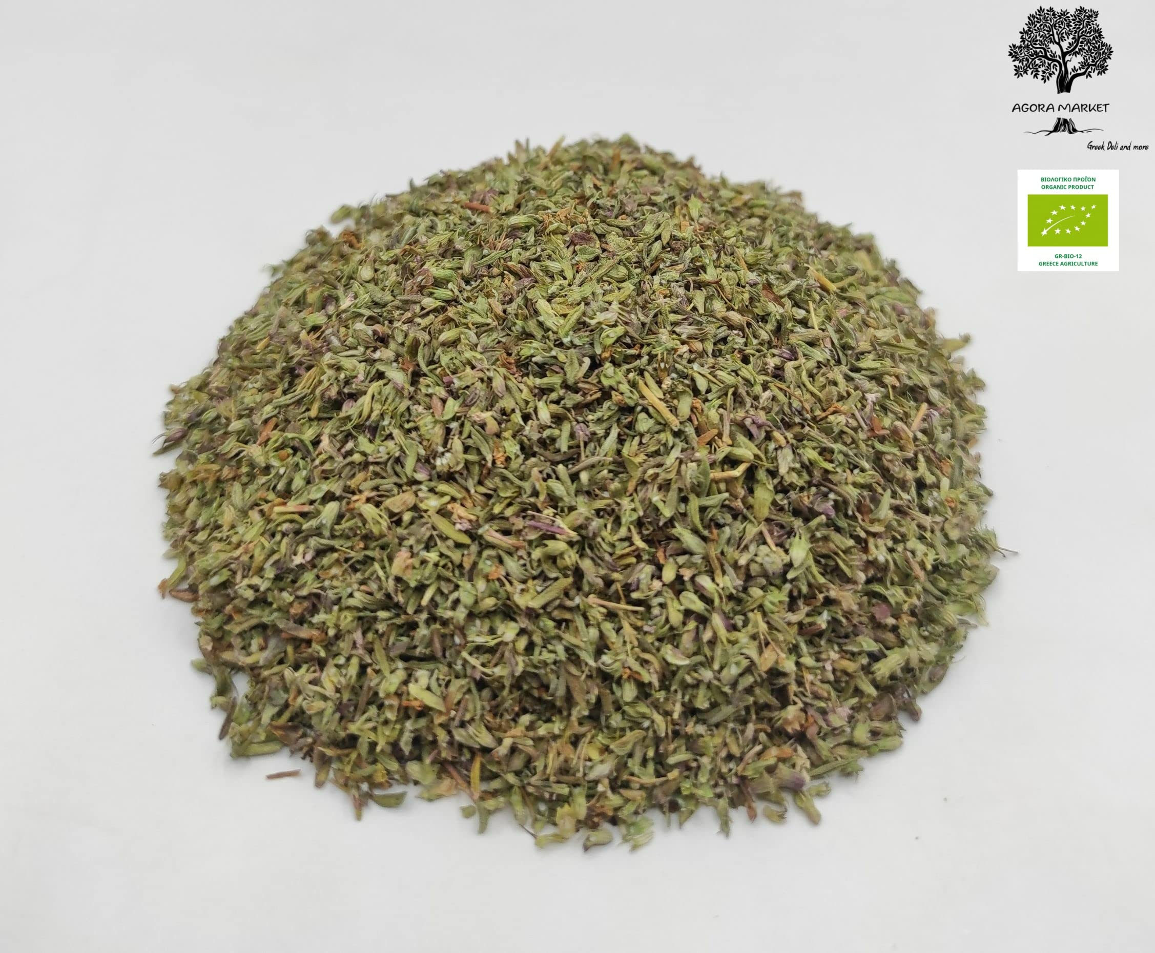 Zertifiziertes Bio Griechische Getrocknete Thymian Blätter 85g - 1,95kg (1950 gramm)