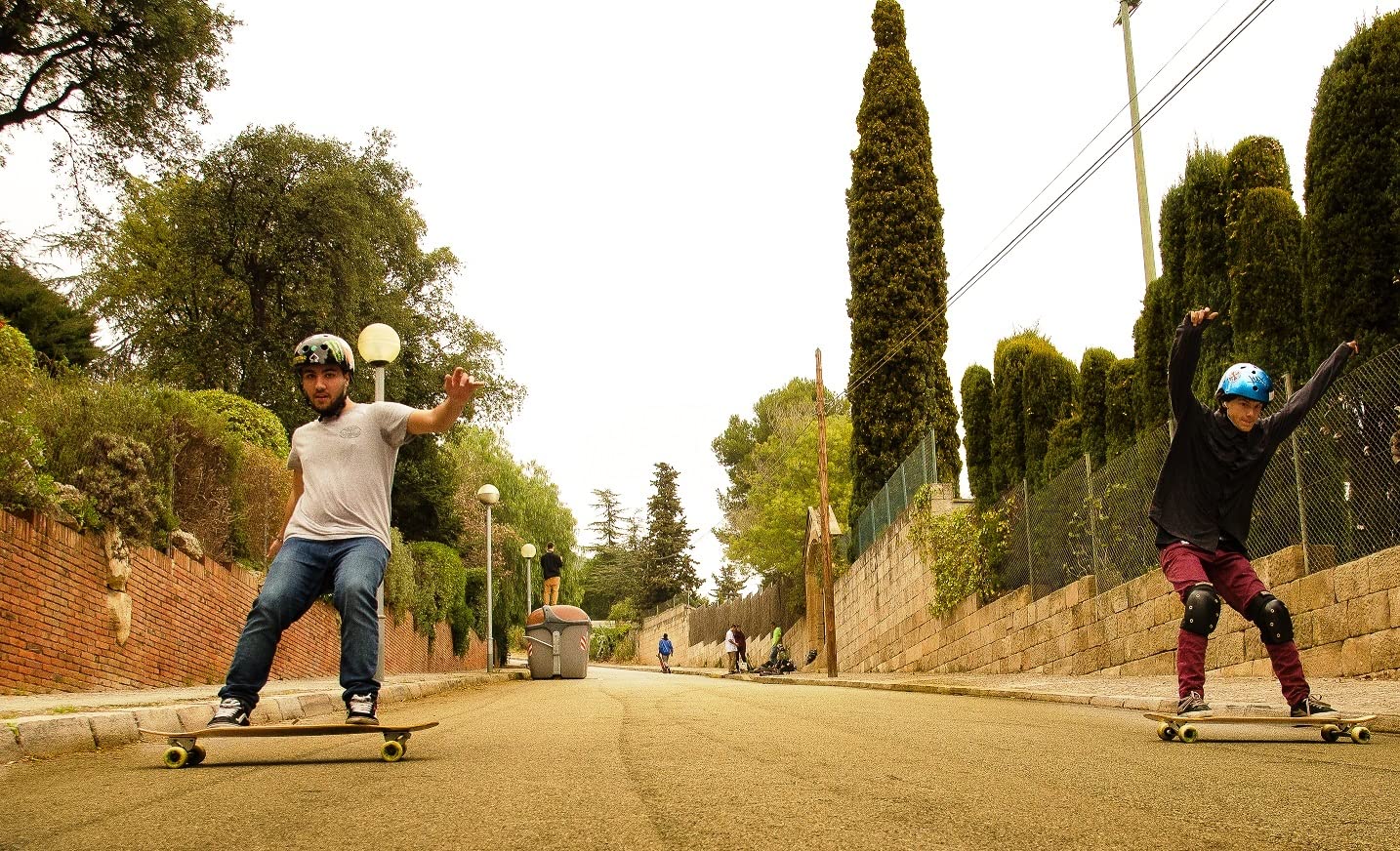 Longboard Completo BeXtreme Freedom 39 + Ejes 180mm Ruedas 70x51mm y rodamientos ABEC 9. Monopatin polivalente para Freestyle, Freeride y Downhill Ideal para derrapar patineta