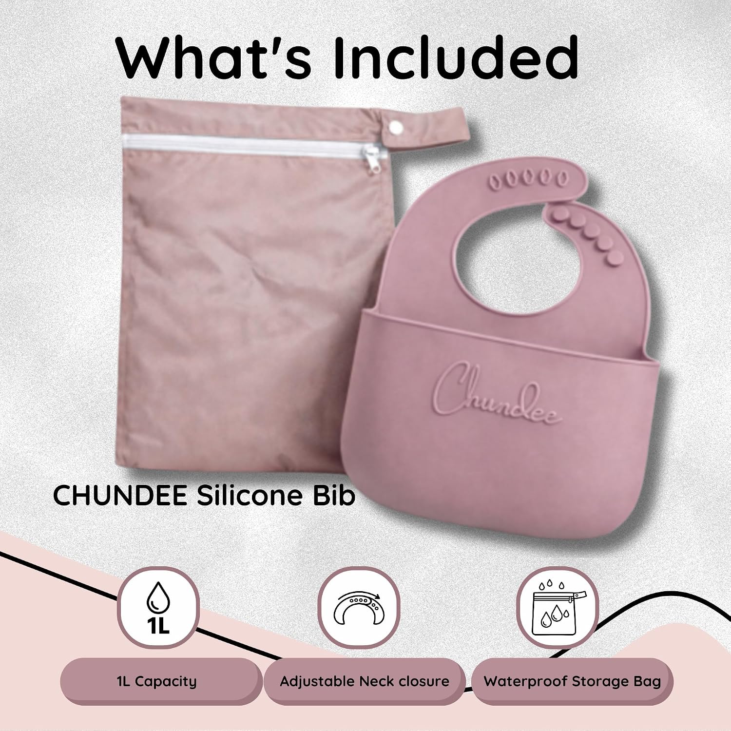 Original and Viral Vomit Silicone Bibs for Babies & Toddlers (12 Months to 5 Years) | 1L Capacity, Adjustable Neck, Splashback Design, Dishwasher Safe | Waterproof Bag Included (Purple)