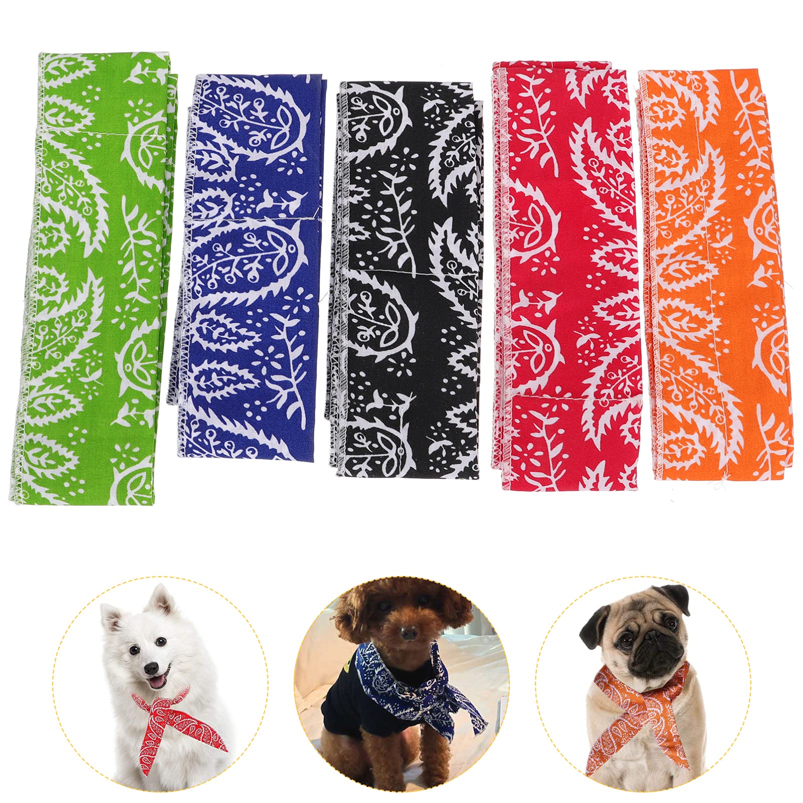 minkissy 3sets Schal Hunde Pet Kühlung Schal Laufen Wandern Ätherisches Handtuch 5 Stücke * 3
