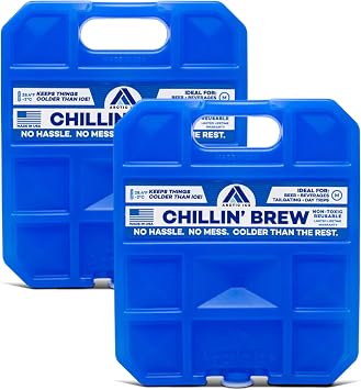 Arctic Ice Chillin Brew Series Long Lasting Reusable Ice Pack - Freezes at 28 Fahrenheit - Designed to Keep Beverages Colder Than Ice