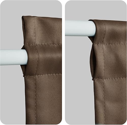 Miniatura 4 de Cortinas de oscurecimiento de habitación para puertas francesas, cortinas térmicas y de privacidad para puerta de cristal, cortinas con bolsillo