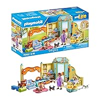 PLAYMOBIL | My Life | Casa dei Cuccioli, Set di Figurine Animali | Giocattolo per