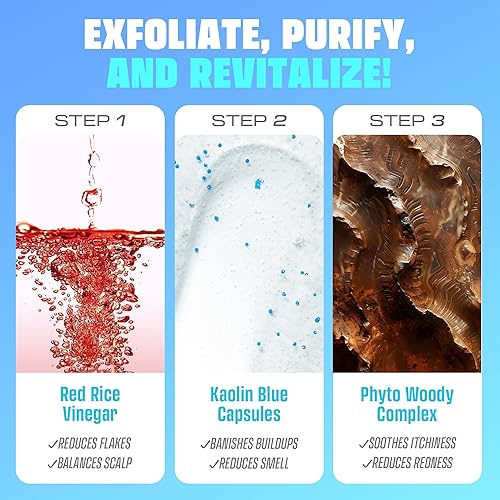 Miniatura 4 de MEDIALL - Champú exfoliante purificador para el cuero cabelludo, 10.14 onzas líquidas, menta caspa para hombres y mujeres, alivio del cuero