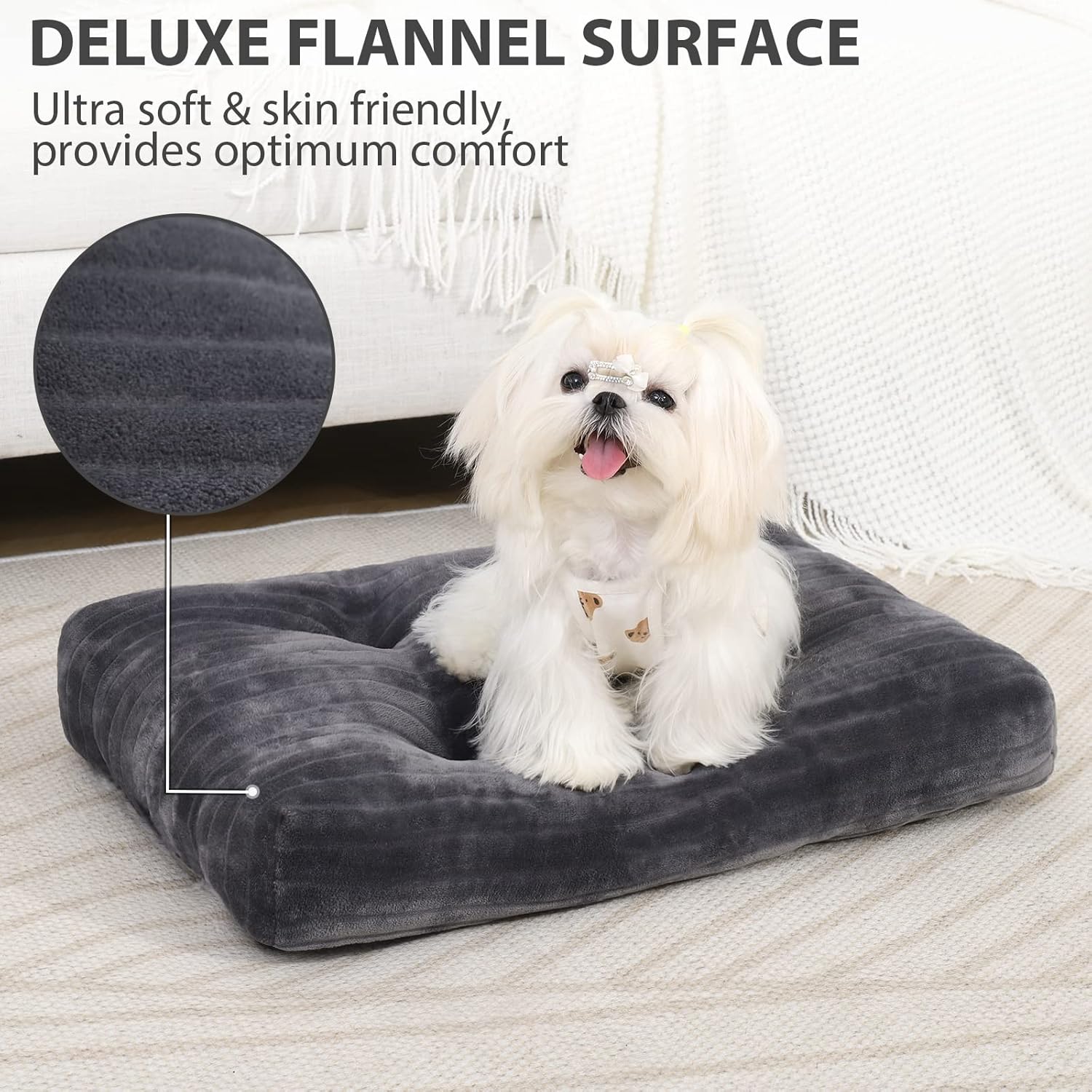 Ultimate Comfort for Tiny Dogs: Review of the Fluffy Washable Dog Crate Bed