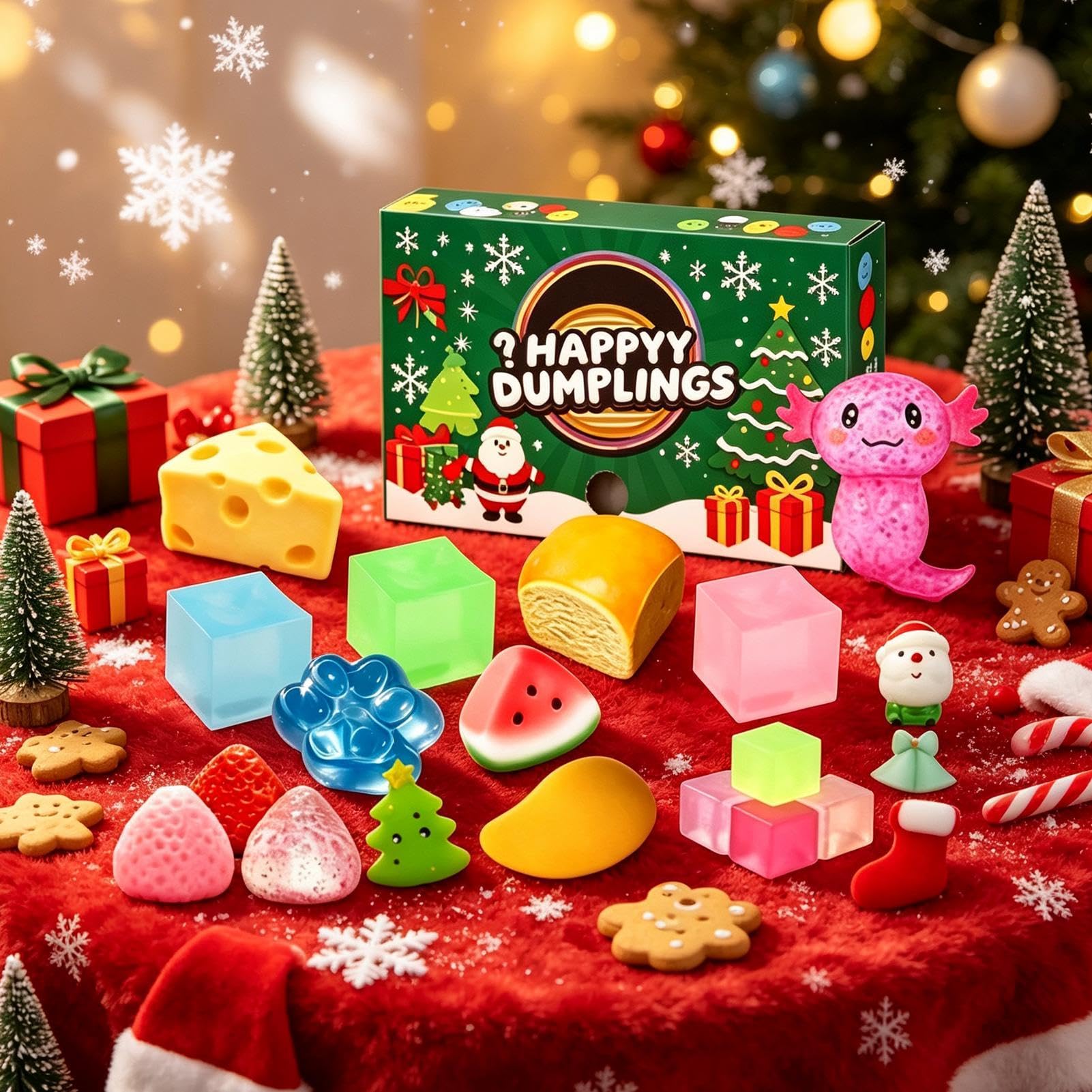 24 Pièces Calendrier De L'Avent 2026 squishyss Toy, Boule À Presser