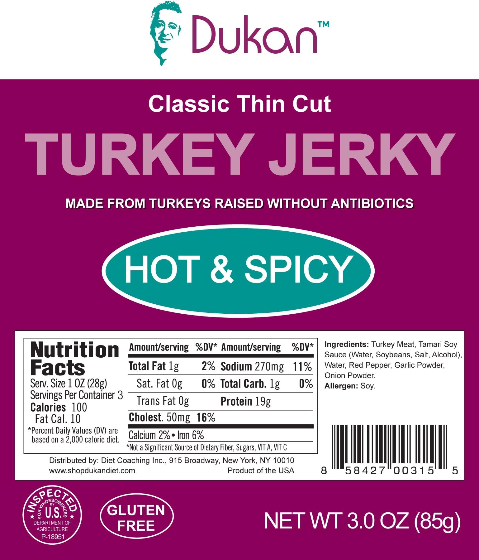 Hot & Spicy Turkey Jerky
