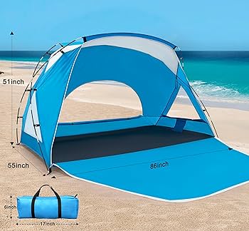Amazon.com: Calen Beach Tent,Beach Canopy Shade Tent with
