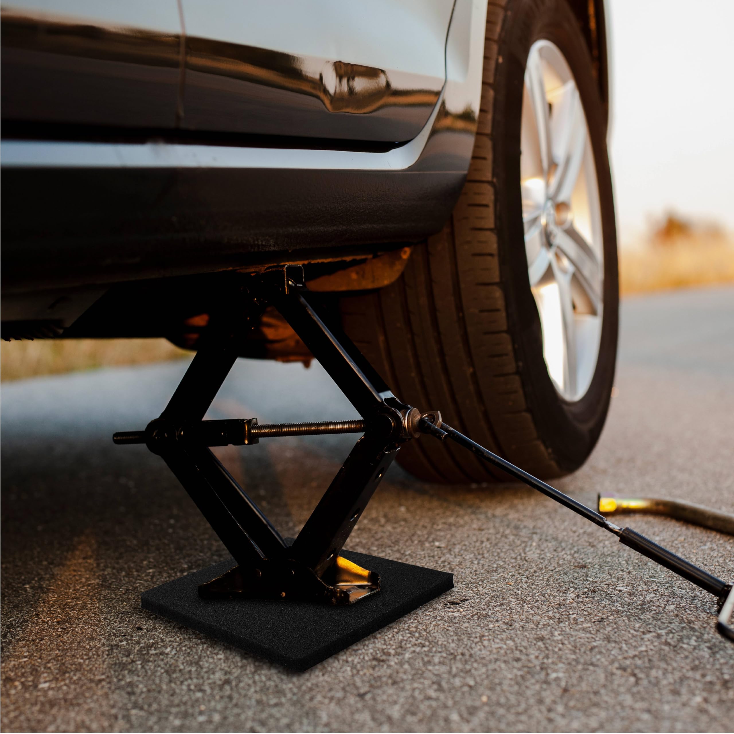 RV Leveling Block Flex Pads, 12 Rubber Jack Pads, Anti